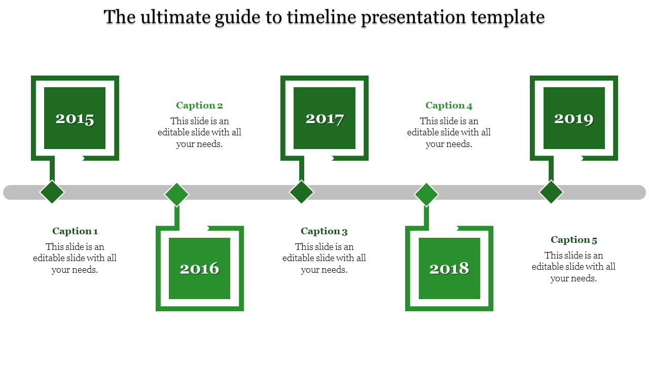 Editable Timeline Presentation Template PPT and Google Slides
